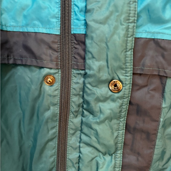 Helly Hansen Shell Jacket with removable hood-colorblock green-Men’s size L - Picture 9 of 14